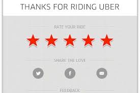 Uber  5 Star Rating System